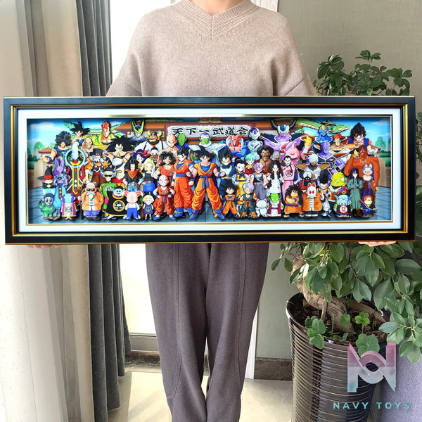 KALA HOME Studio – Dragon Ball Multiple Characters #01 3D Decorative Painting Dragon Ball