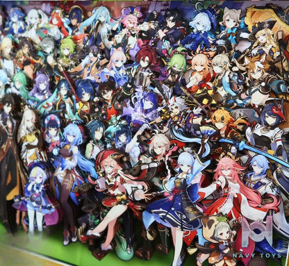 KALA HOME Studio – Genshin Impact Multiple Characters 3D Decorative Painting Genshin Impact