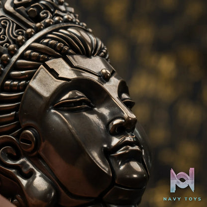 Raven Studio (silver jewelry) – Original “Mechanical Ascension” Bronze Buddha Head Incense Burner Ornament Original