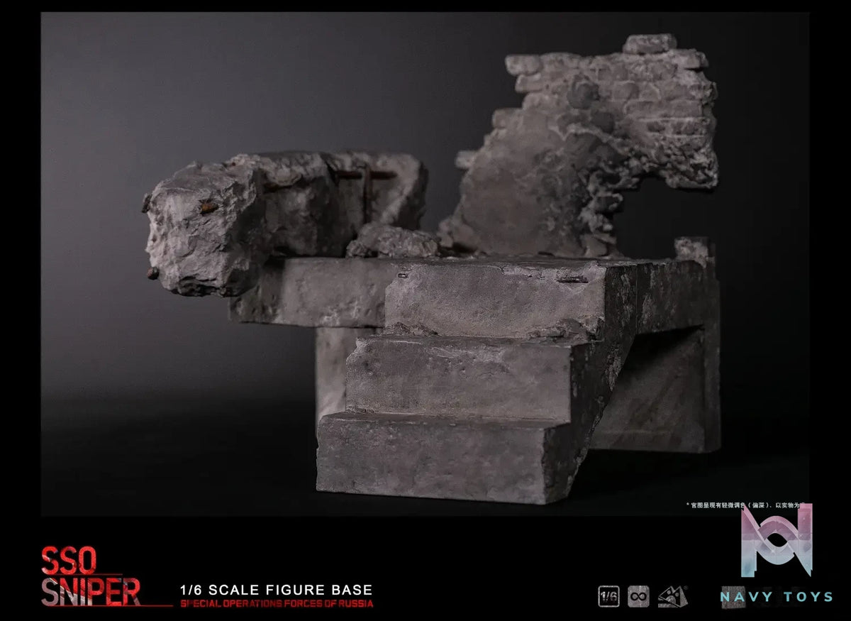 MOjingToys – Modular Series 1/6 Scale Urban Stairwell Ruins Diorama Base L008 (Licensed)