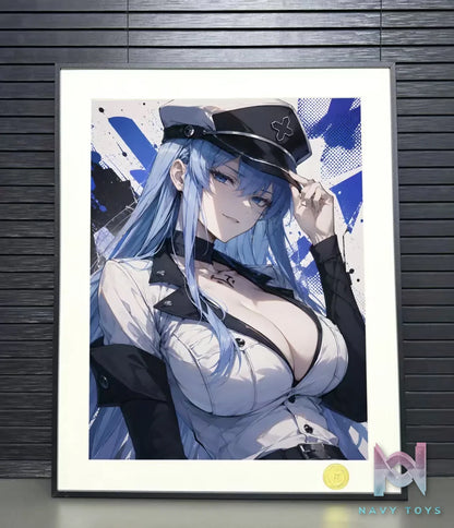 H-TWO Studio – Esdeath Anime Decorative Painting Akame Ga Kill