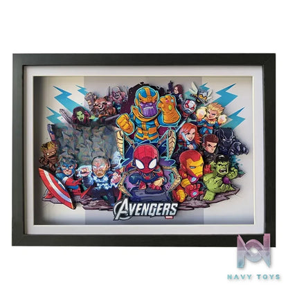 KALA HOME Studio – Marvel Multiple Characters #01 3D Decorative Painting Marvel