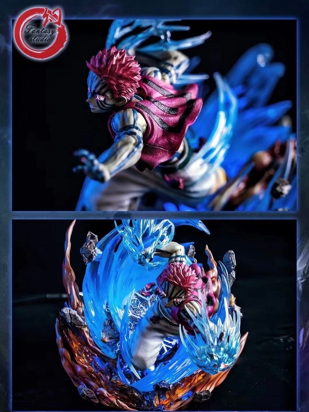Akaza - Kimetsu no Yaiba - Fantasy Studio resin statue Navy Toys anime figure