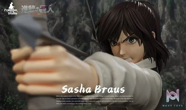 Freedom Studio - Attack on Titan Archery - Sasha Braus resin statue Navy Toys anime figure