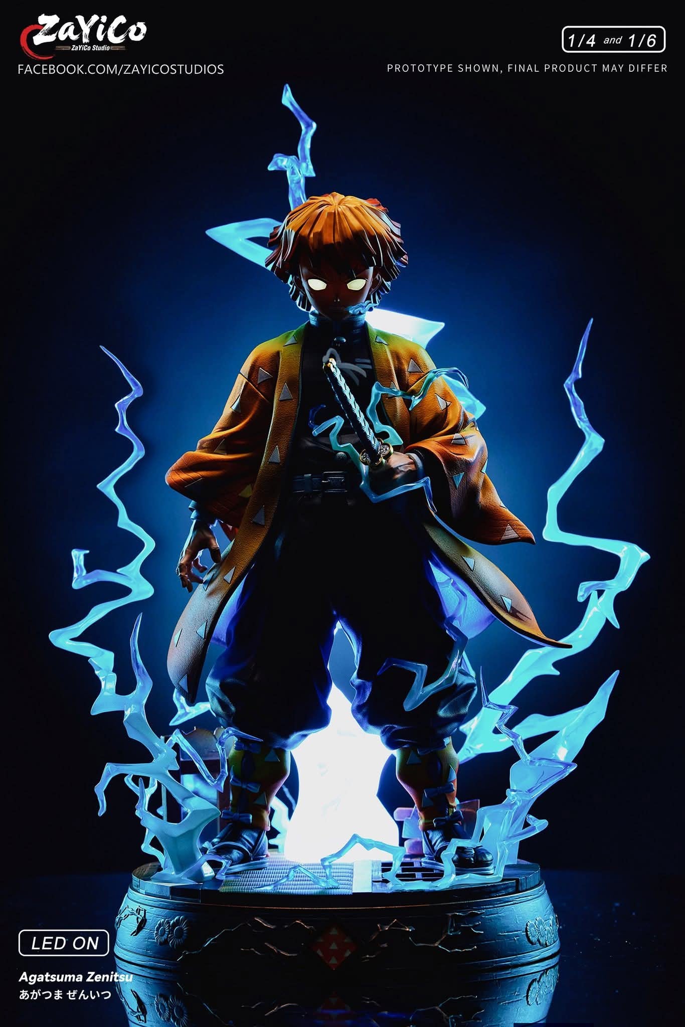 Agatsuma Zenitsu resin statue Zayico Studio anime figure