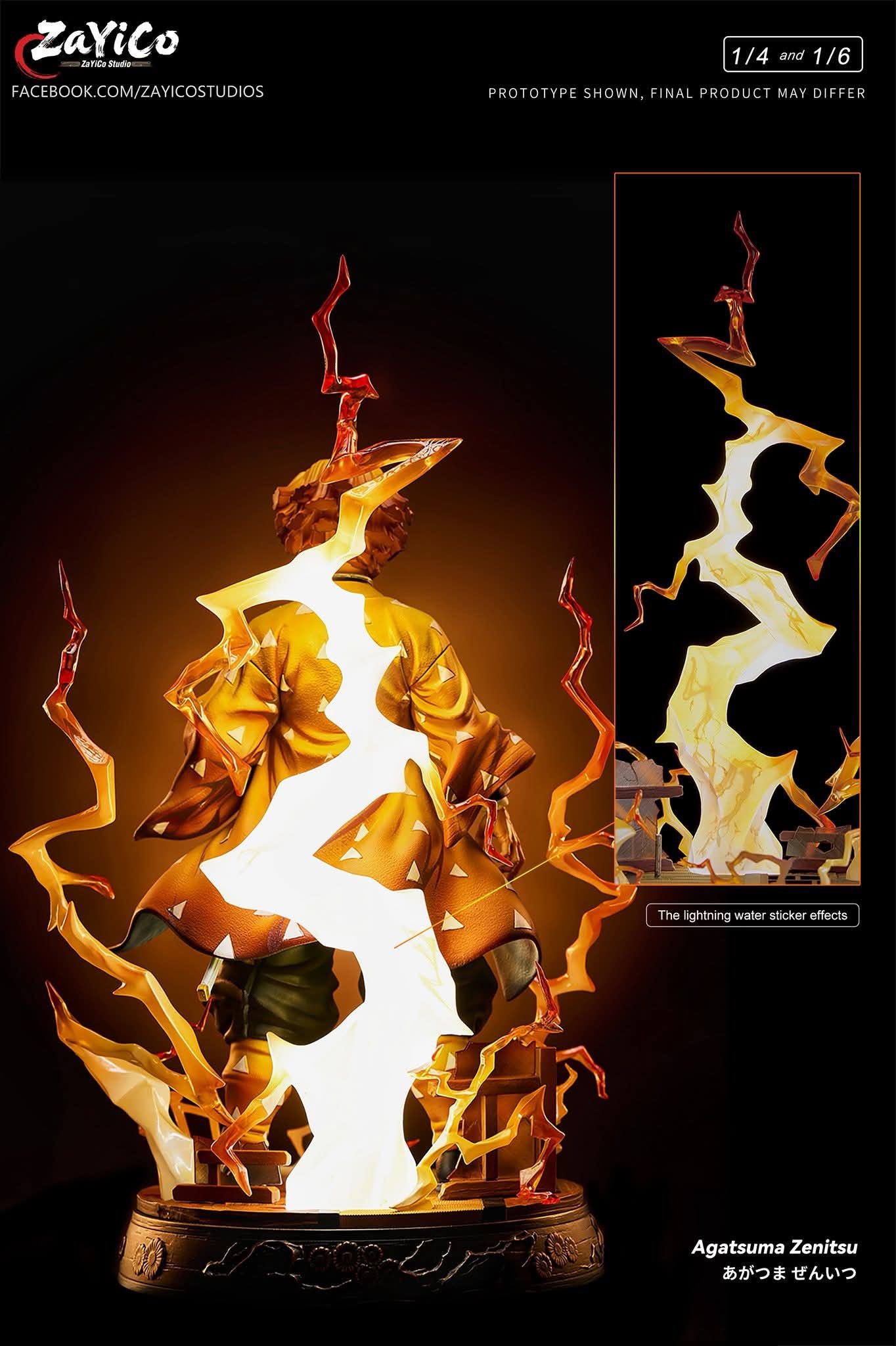 Agatsuma Zenitsu resin statue Zayico Studio anime figure