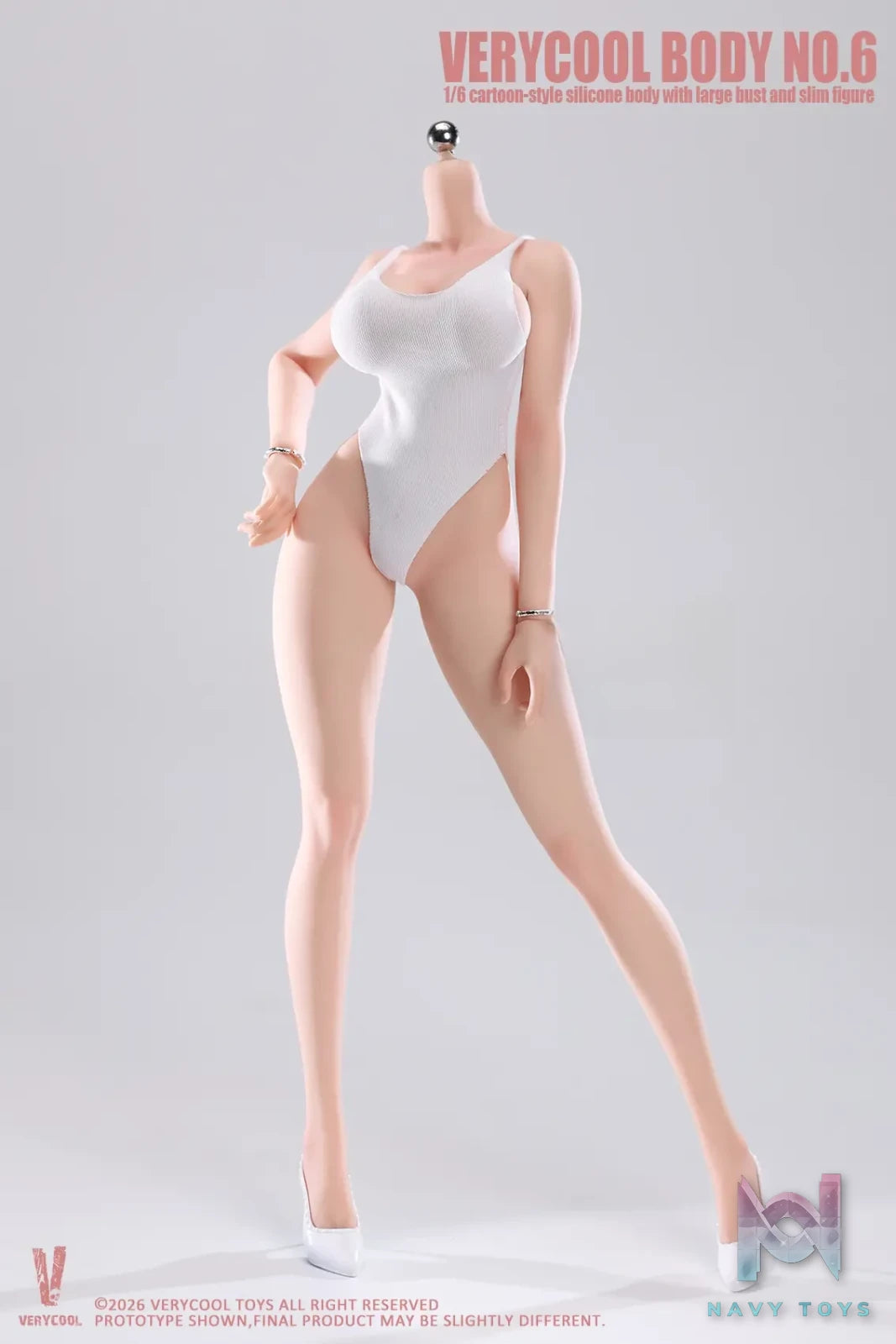 VERYCOOL – Body No.6 1/6 Platinum Silicone Female Body VCD-06 (Licensed)