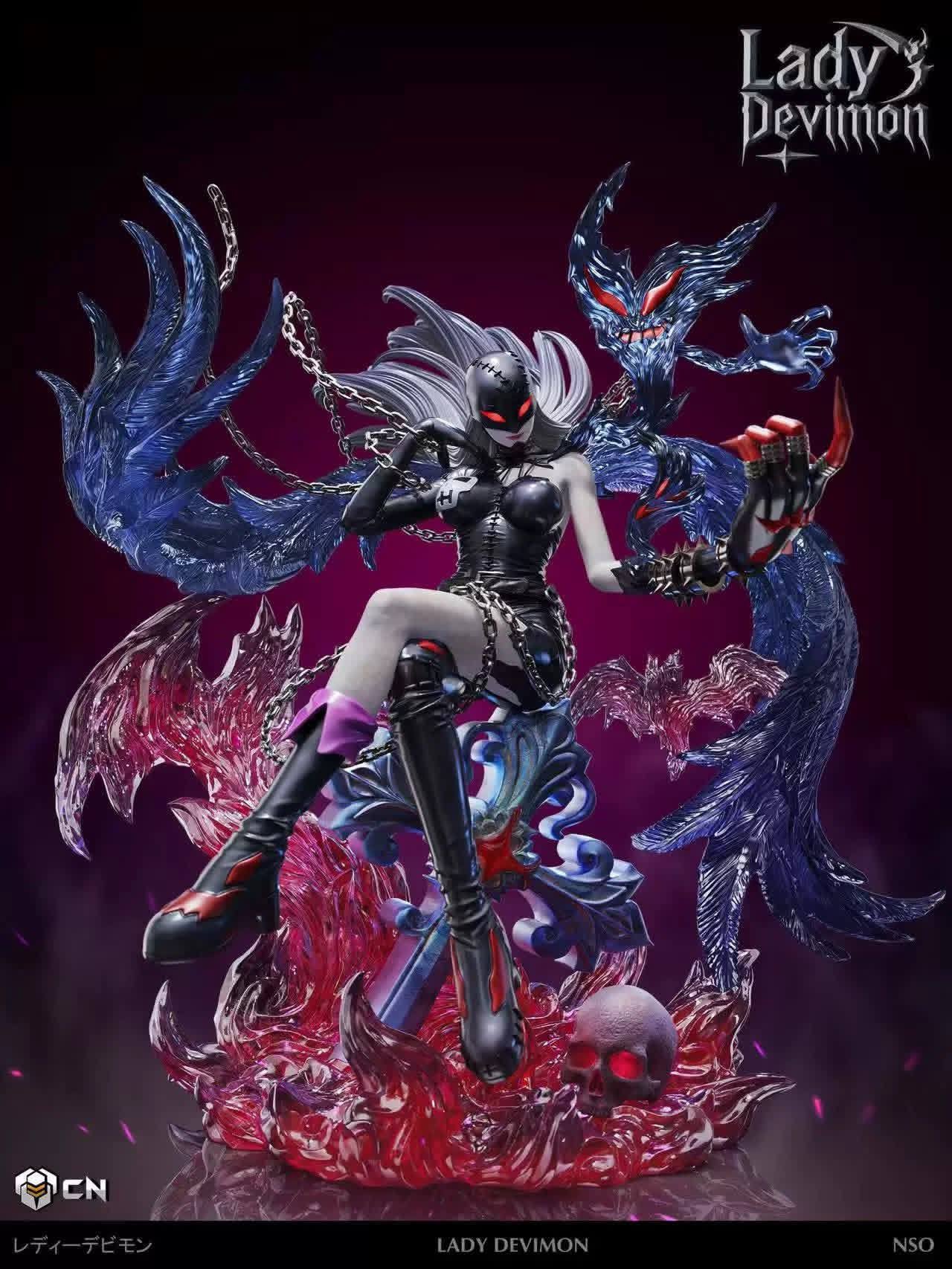 Lady Devimon resin statue CN studio anime figure