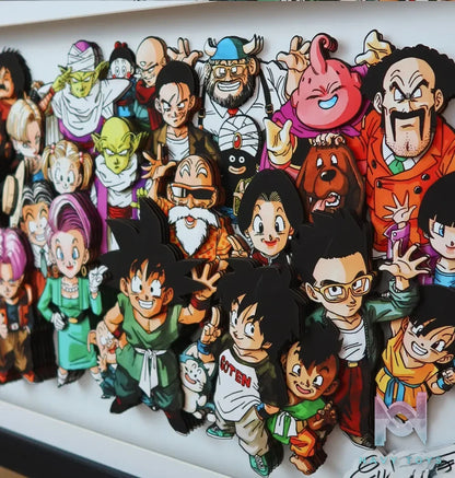KALA HOME Studio – Dragon Ball Multiple Characters #08 3D Decorative Painting Dragon Ball
