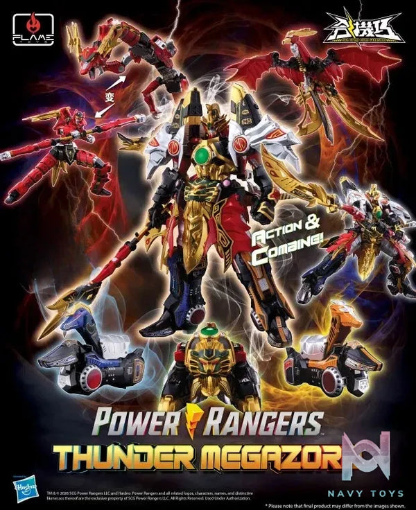 Sentinel Studio X Flametoys – GO! KARA KURI Combine Thunder Megazord (Licensed)