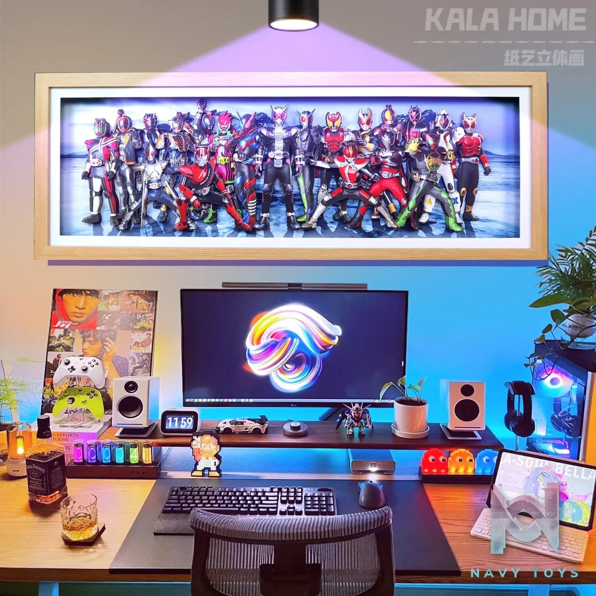 KALA HOME Studio – Kamen Rider Multiple Characters #02 3D Decorative Painting Kamen Rider