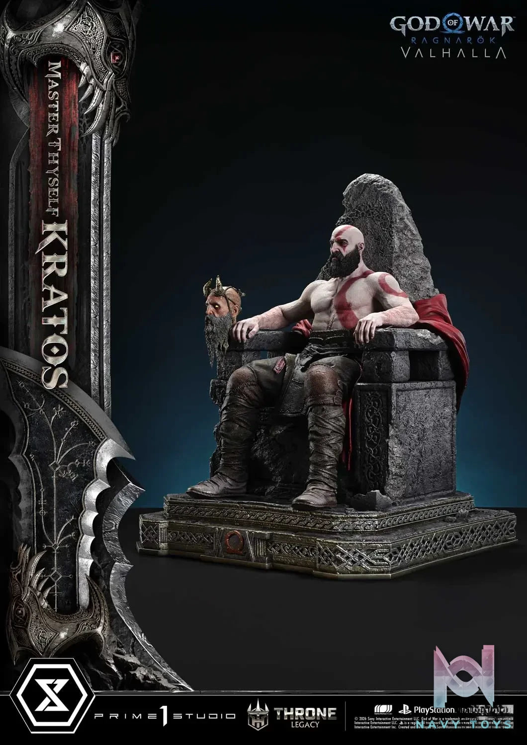 Prime 1 Studio – God of War: Ragnarok Master Thyself Kratos 1/3 Scale Statue TLCGOW-01 TLCGOW-01S (Licensed)