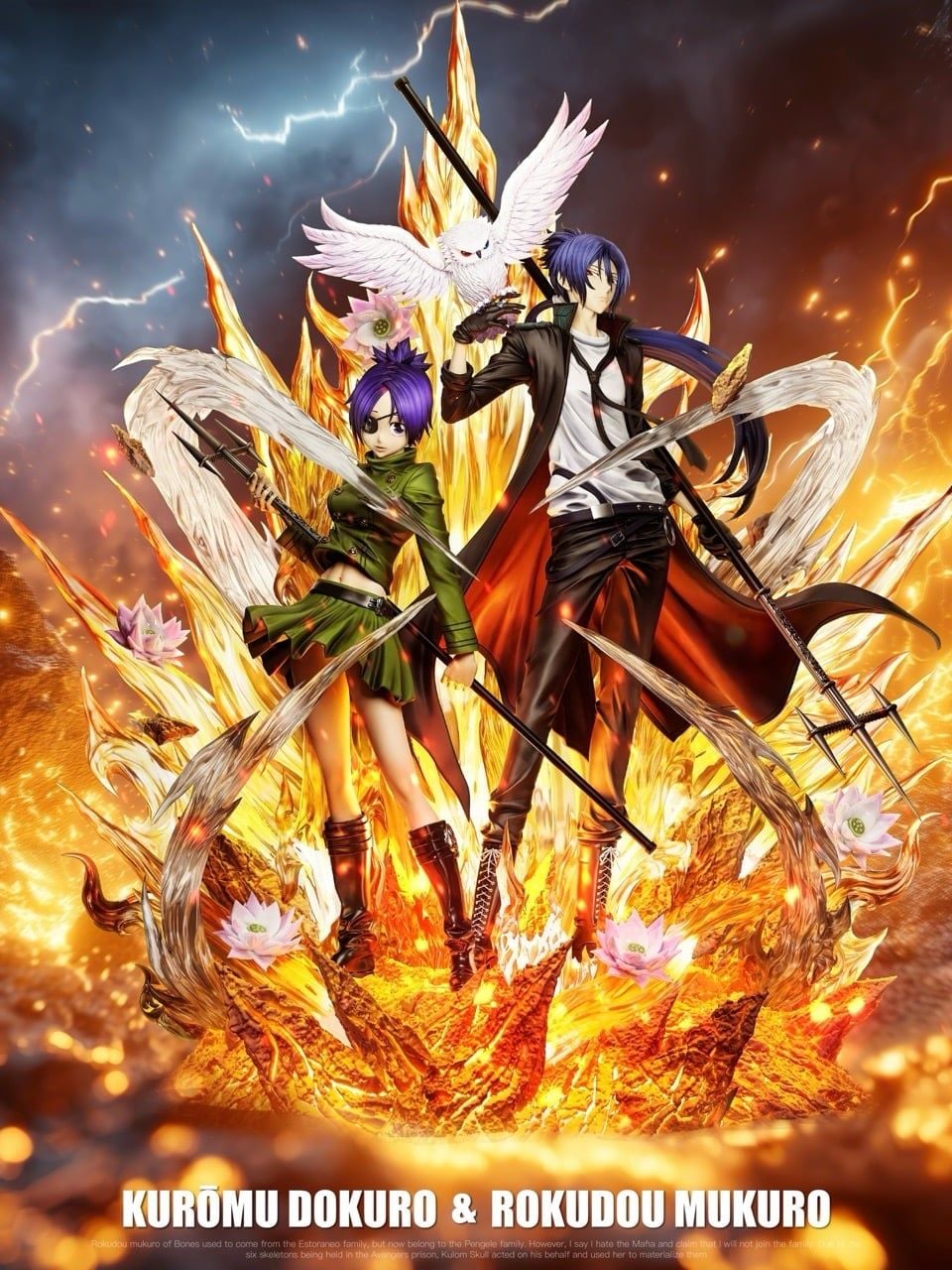 Chrome Dokuro x Mukuro Rokudo - Katekyo Hitman Reborn! - LueYing Studio resin statue Lue Ying studio anime figure