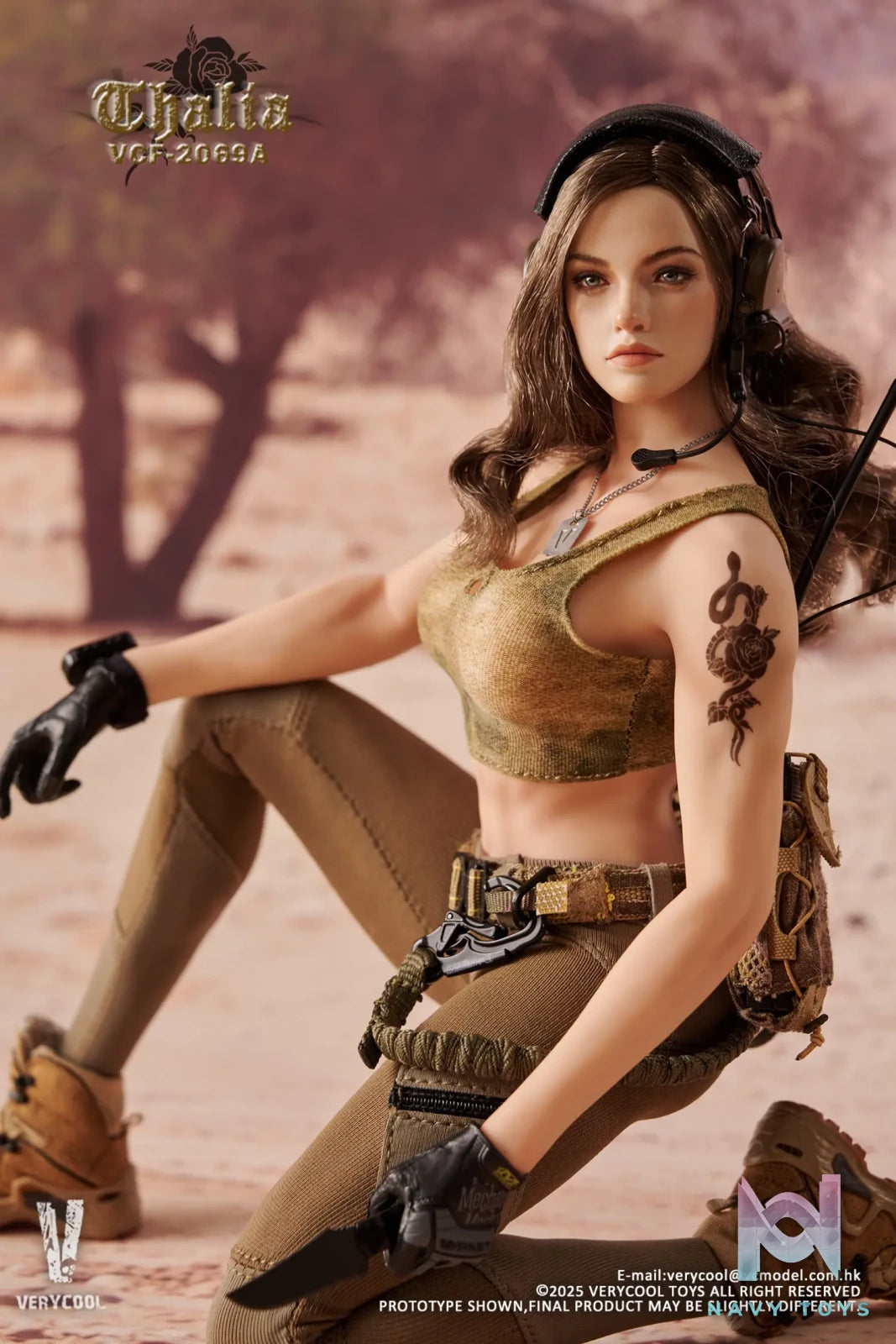 VERYCOOL – 1/6 Scale Action Figure VCF-2069 Desert female soldier -Thalia (Licensed)