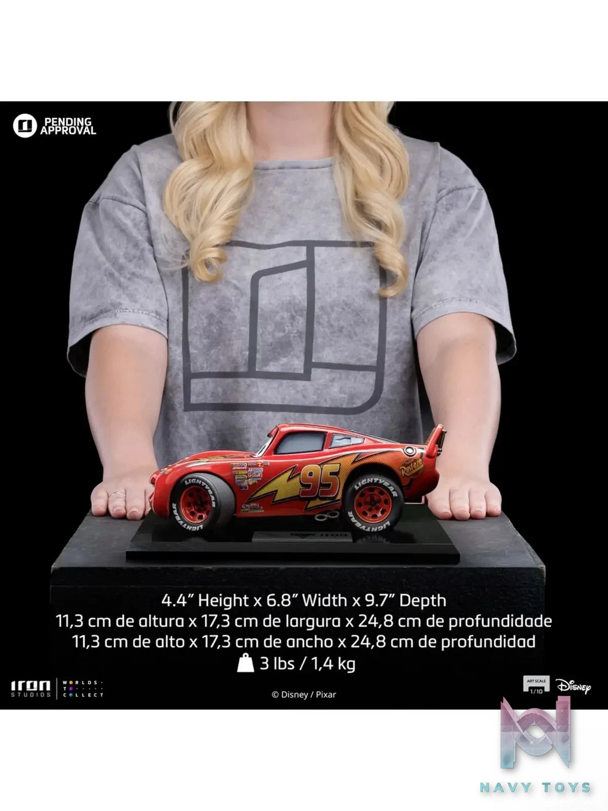 Iron Studio – Cars Lightning McQueen DSNEY114024 DSNEY113924-10 (Licensed)