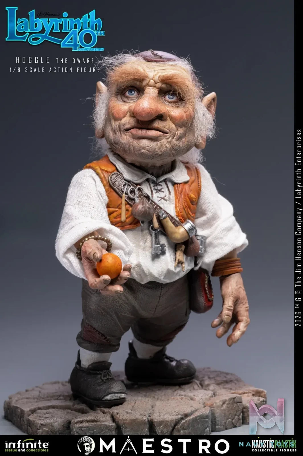 Infinite Statue – LABYRINTH HOGGLE THE DWARF 1/6 SCALE ACTION FIGURE (Licensed)