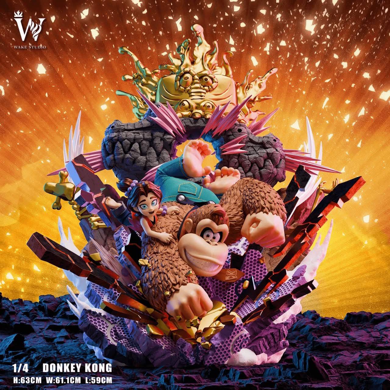 Donkey Kong Banaza resin statue Wake Studio anime figure