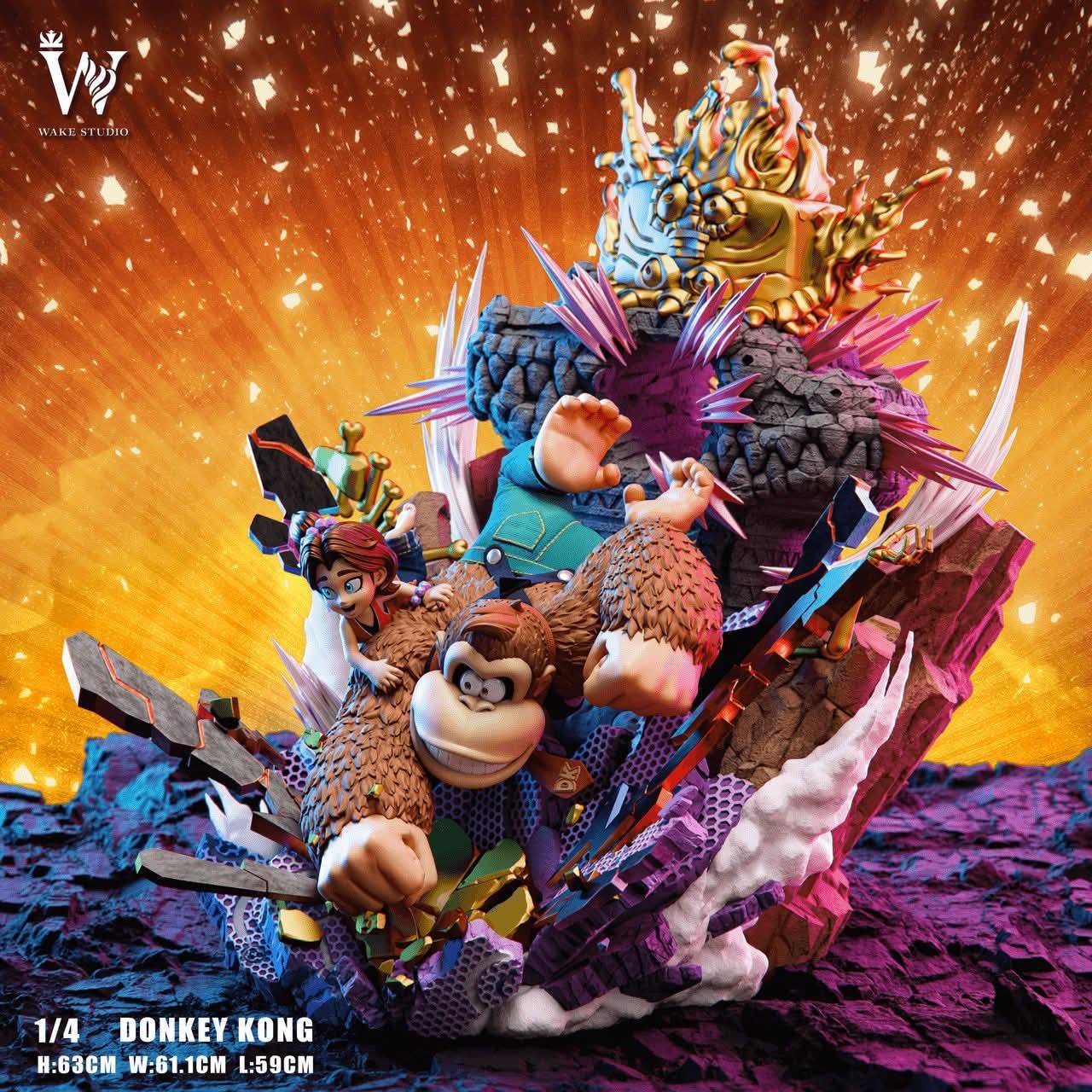 Donkey Kong Banaza resin statue Wake Studio anime figure