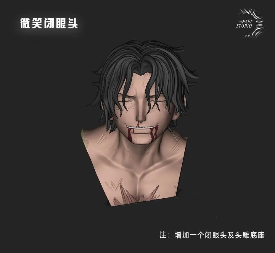 Luffy & Ace last goodbye resin statue Fast Studio anime figure