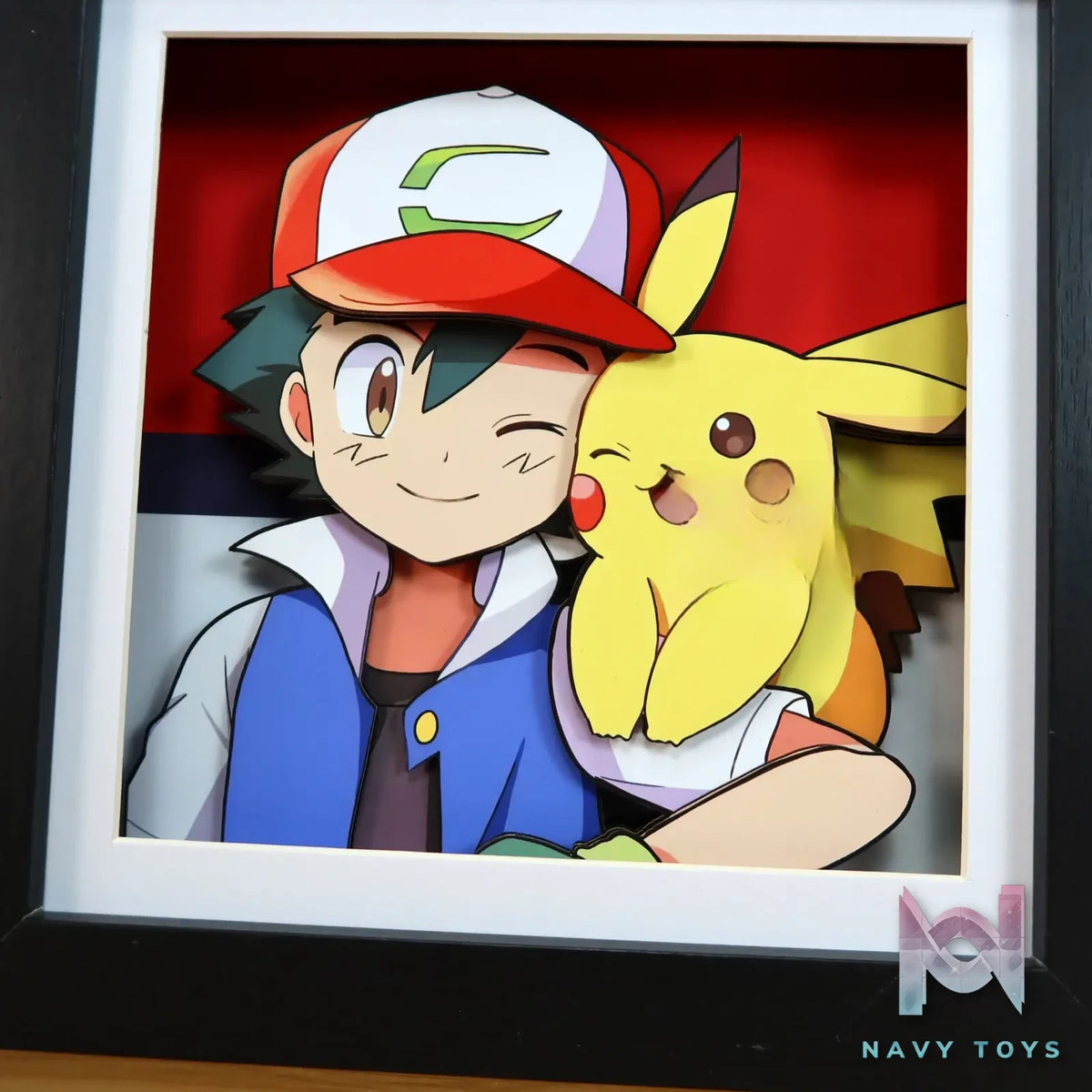 KALA HOME Studio – Ash Ketchum X Pikachu 3D Decorative Painting Pokémon