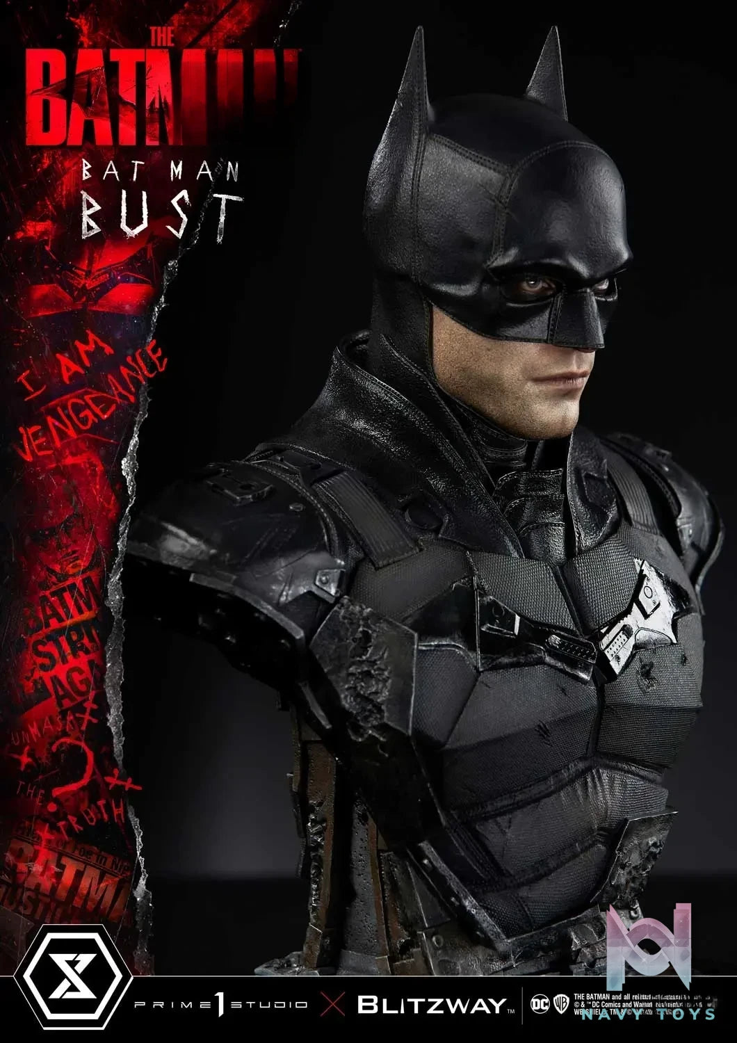 Prime 1 Studio – Premium Bust The Batman (Film) The Batman PBDC-09 PBDC-10 (Licensed)