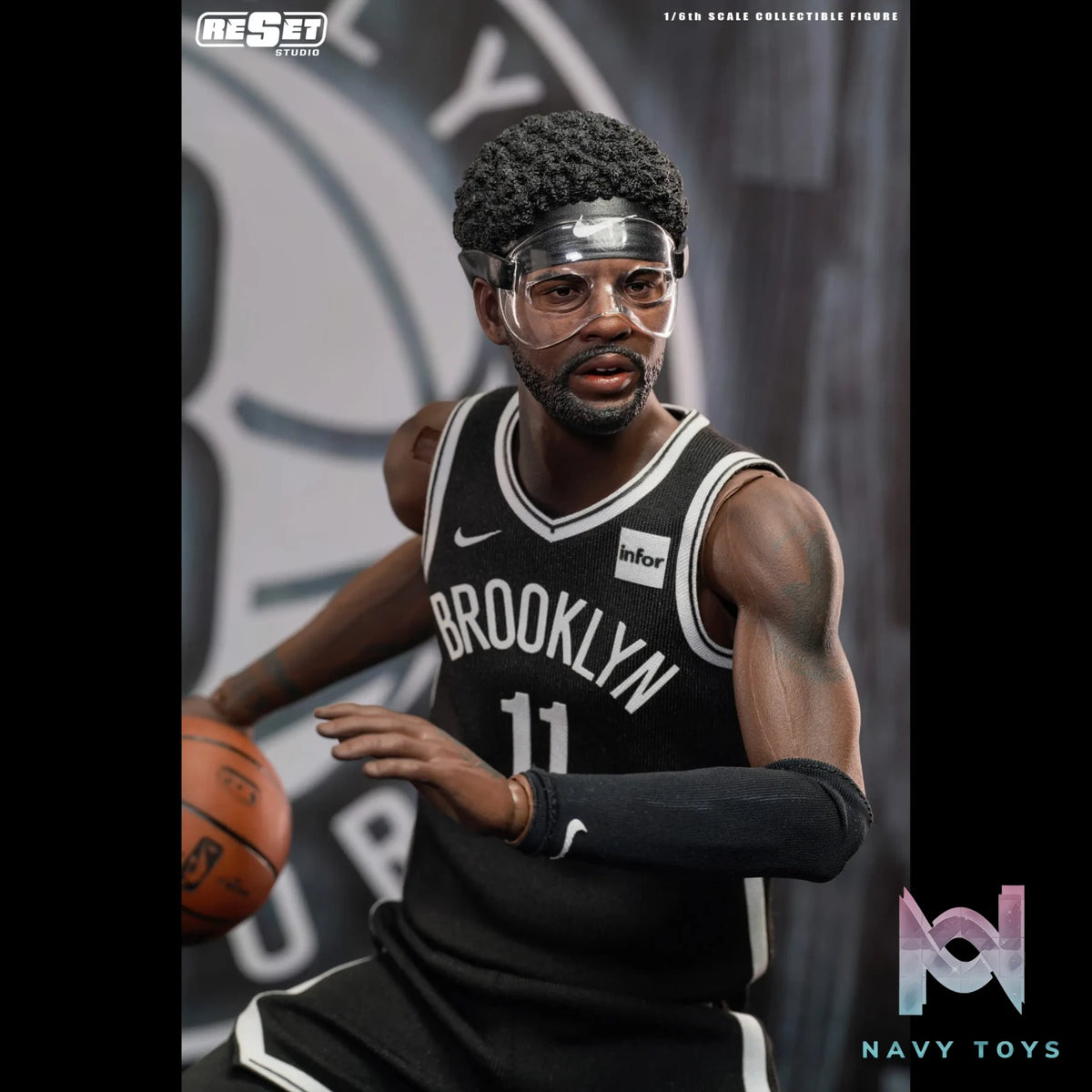 Reset Studio – NBA Nets Masked Kyrie Irving 1/6 Collectible Action Figure