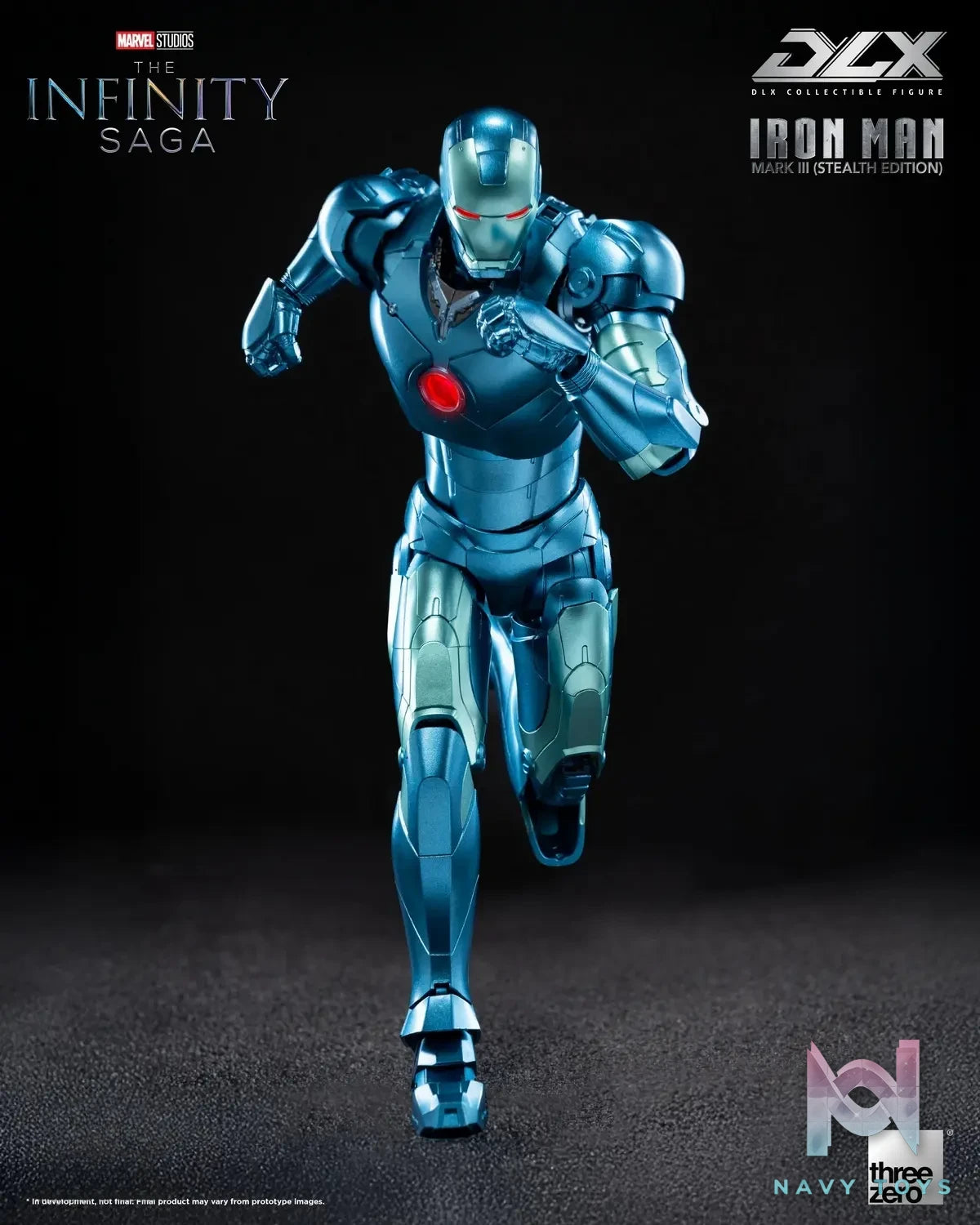 Threezero – Marvel Studios: The Infinity Saga DLX Iron Man Mark 3 (Stealth Edition) 3Z09220C0 (Licensed)