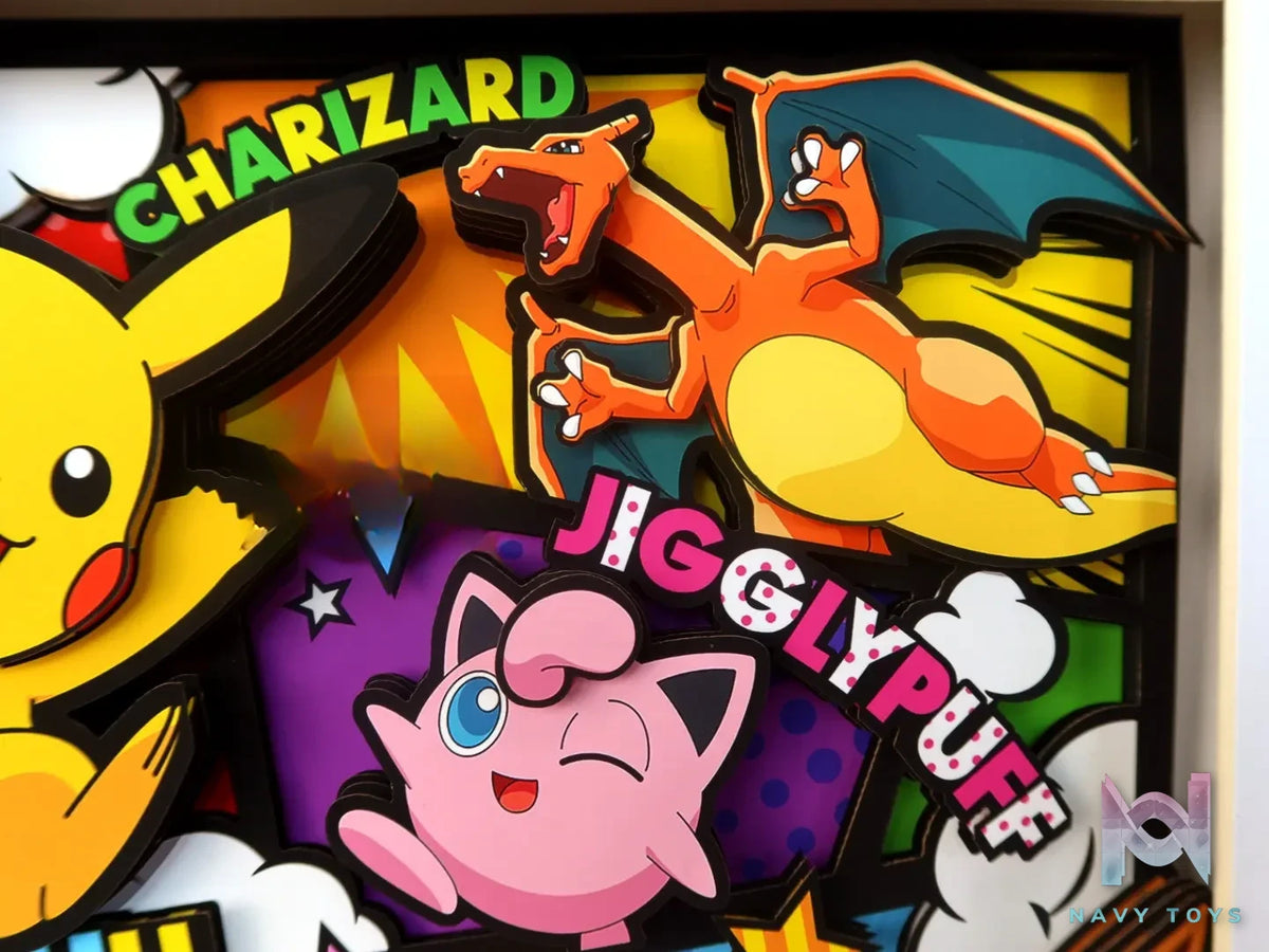 KALA HOME Studio – Pokémon Multiple Characters #11 3D Decorative Painting Pokémon