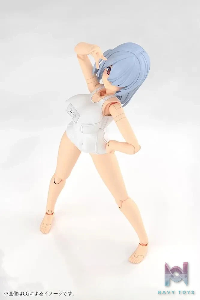 Kotobukiya – Frame Arms Girl Mizuki – School Swimsuits – White Ver. (Licensed)