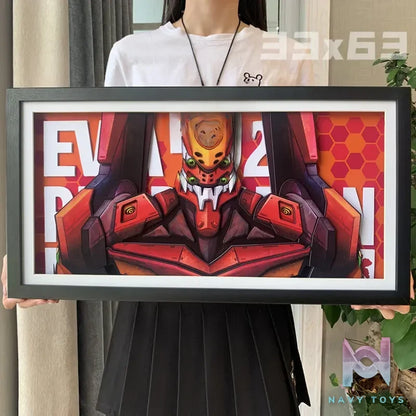 KALA HOME Studio – EVANGELION-02 3D Decorative Painting Neon Genesis Evangelion