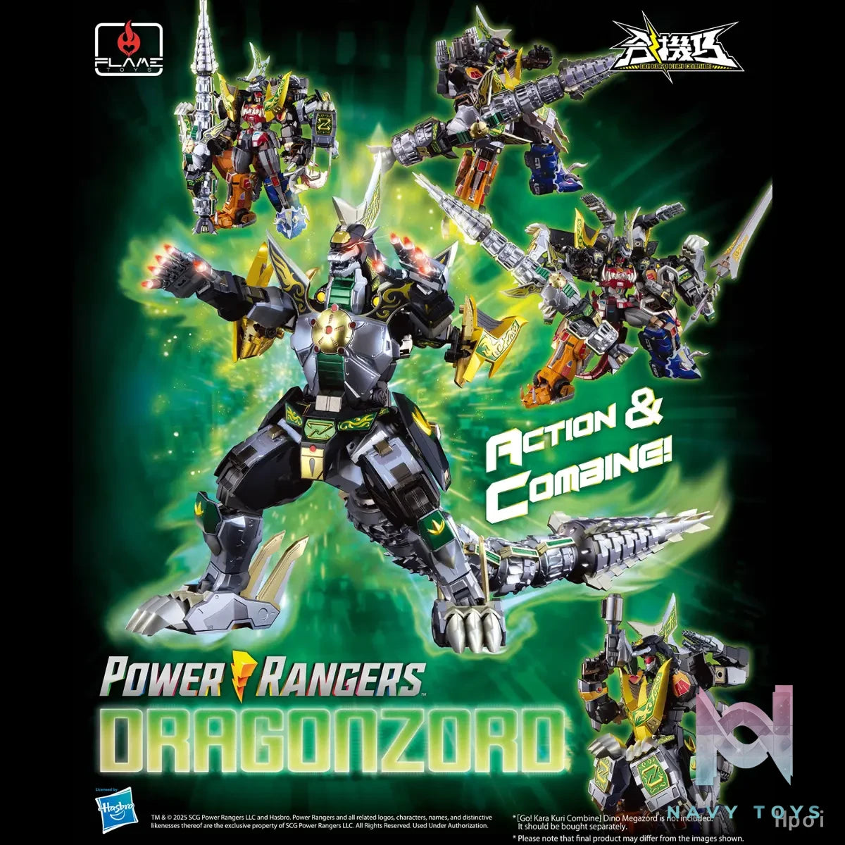Flametoys Studio & Sentinel Studio – GO! KARA KURI Combine Dragonzord (Licensed)