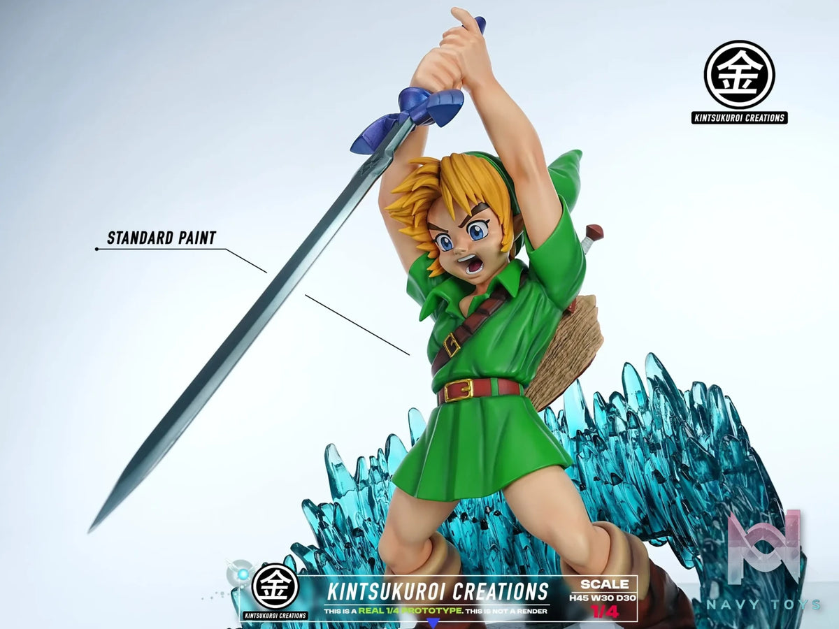 KINTSUKUROI CREATIONS Studio – The Legend of Zelda YOUNG LINK PULLING MASTER SWORD