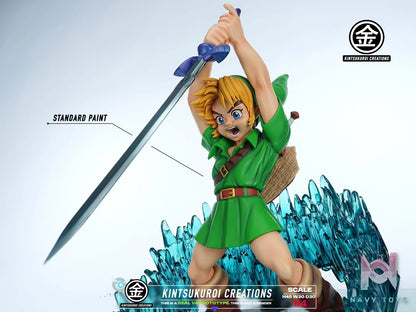 KINTSUKUROI CREATIONS Studio – The Legend of Zelda YOUNG LINK PULLING MASTER SWORD