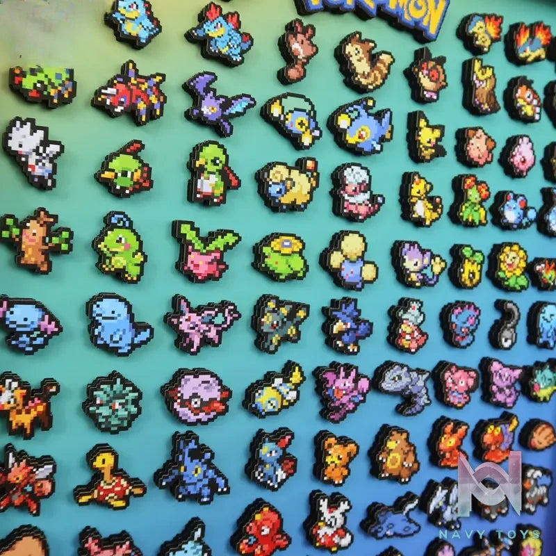 KALA HOME Studio – Generation II Pokémon Pixel Art 3D Decorative Painting Pokémon
