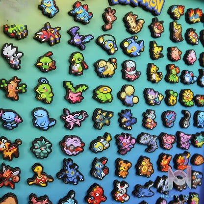 KALA HOME Studio – Generation II Pokémon Pixel Art 3D Decorative Painting Pokémon