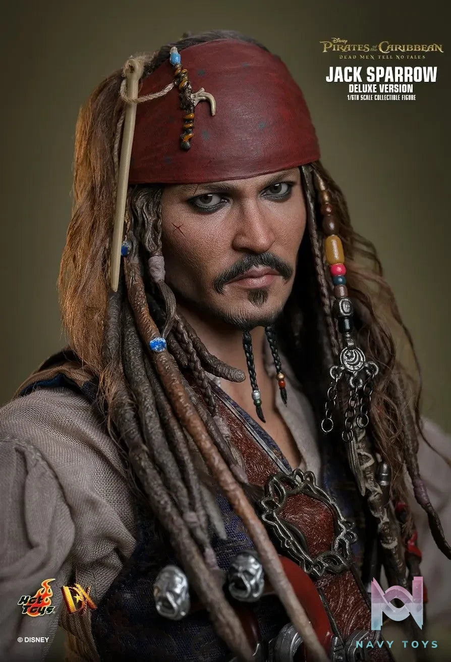Hottoys – Pirates of the Caribbean: Dead Men Tell No Tales Jack Sparrow 1/6th scale Collectible Figure DX37 DX38 (Licensed)