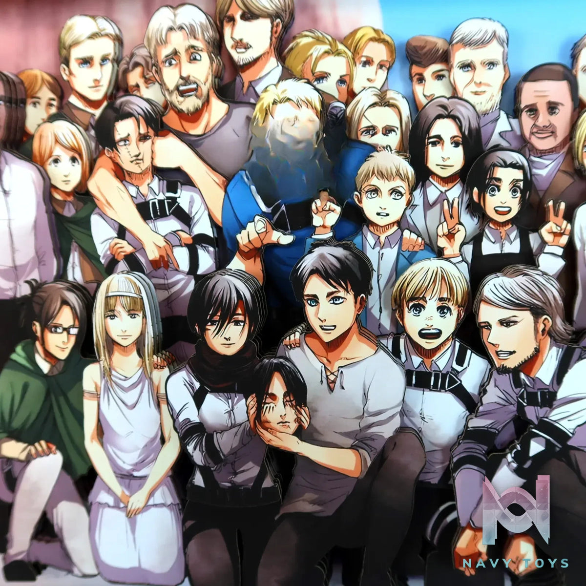 KALA HOME Studio – Attack on Titan Multiple Characters #03 Titan 3D Decorative Painting Attack on Titan