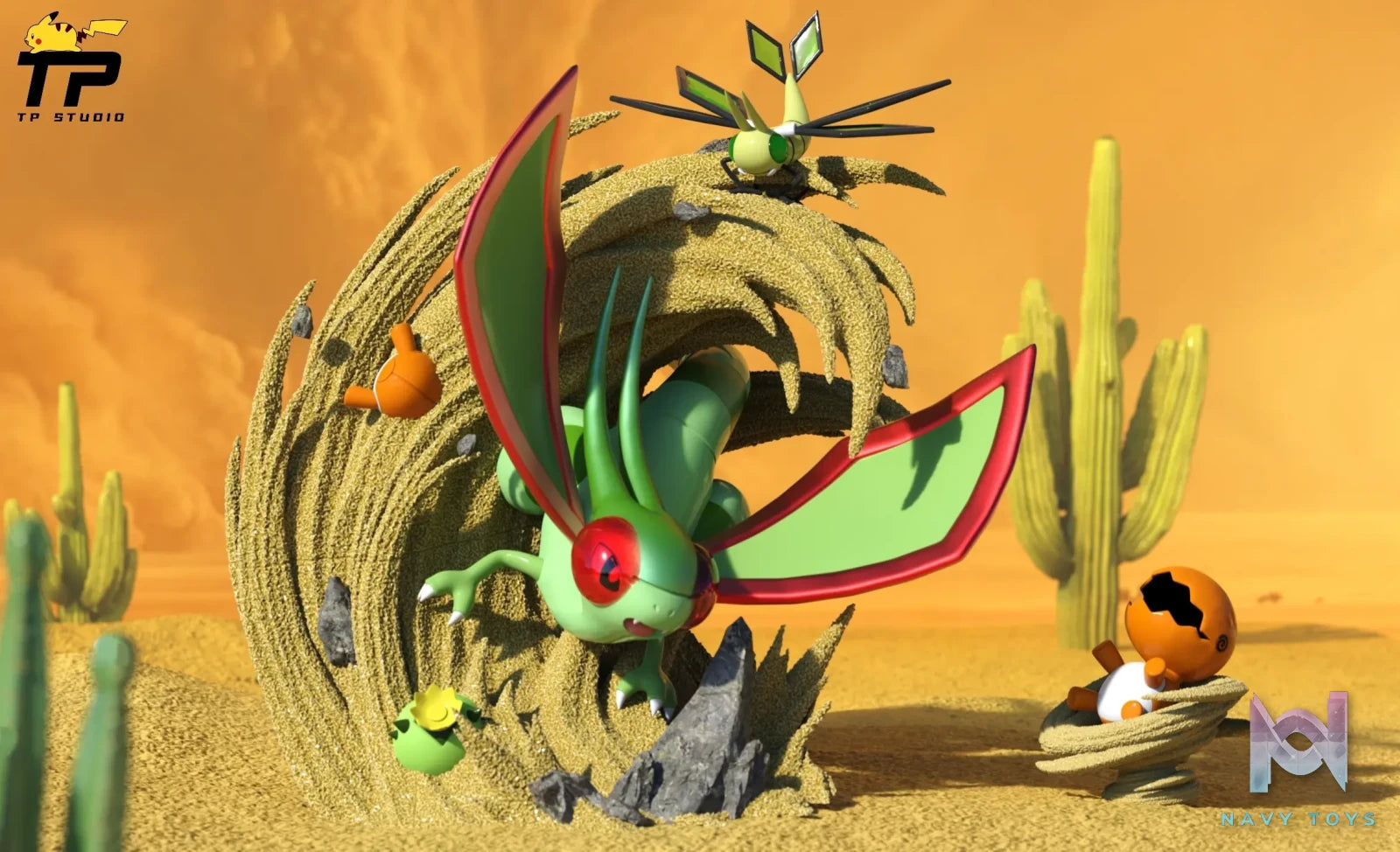 TP Studio – Pokémon Evolution Group Flygon Evolution Group
