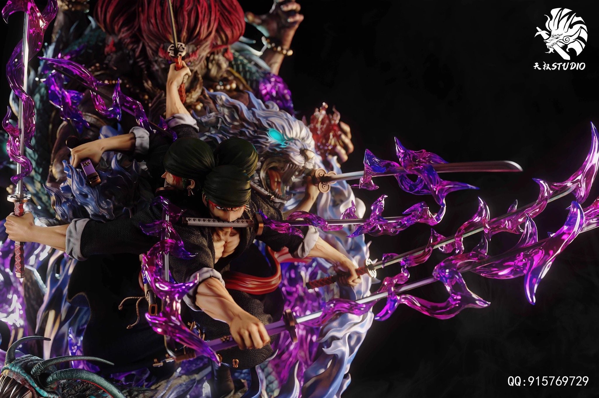 Roronoa Zoro resin statue TianQuan Studio anime figure