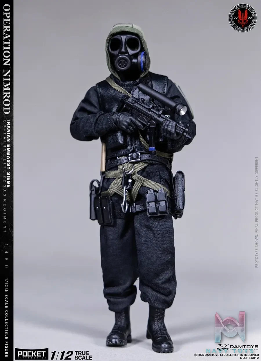 DAMTOYS – 1/12 POCKET ELITE SERIES: OPERATION NIMROD 1980 IRANIAN EMBASSY SIEGE 22 SAS CRW PES012S (Licensed)