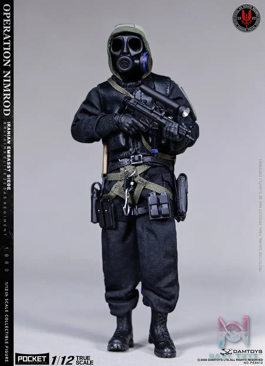 DAMTOYS – 1/12 POCKET ELITE SERIES: OPERATION NIMROD 1980 IRANIAN EMBASSY SIEGE 22 SAS CRW PES012S (Licensed)