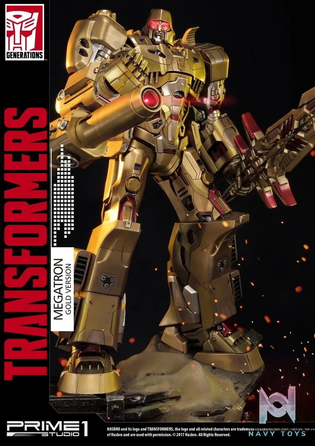 Prime 1 Studio – Premium Masterline Transformers: Generation 1 Megatron PMTF-02 PMTF-02EX PMTF-02AG PMTF-02GL(Licensed)