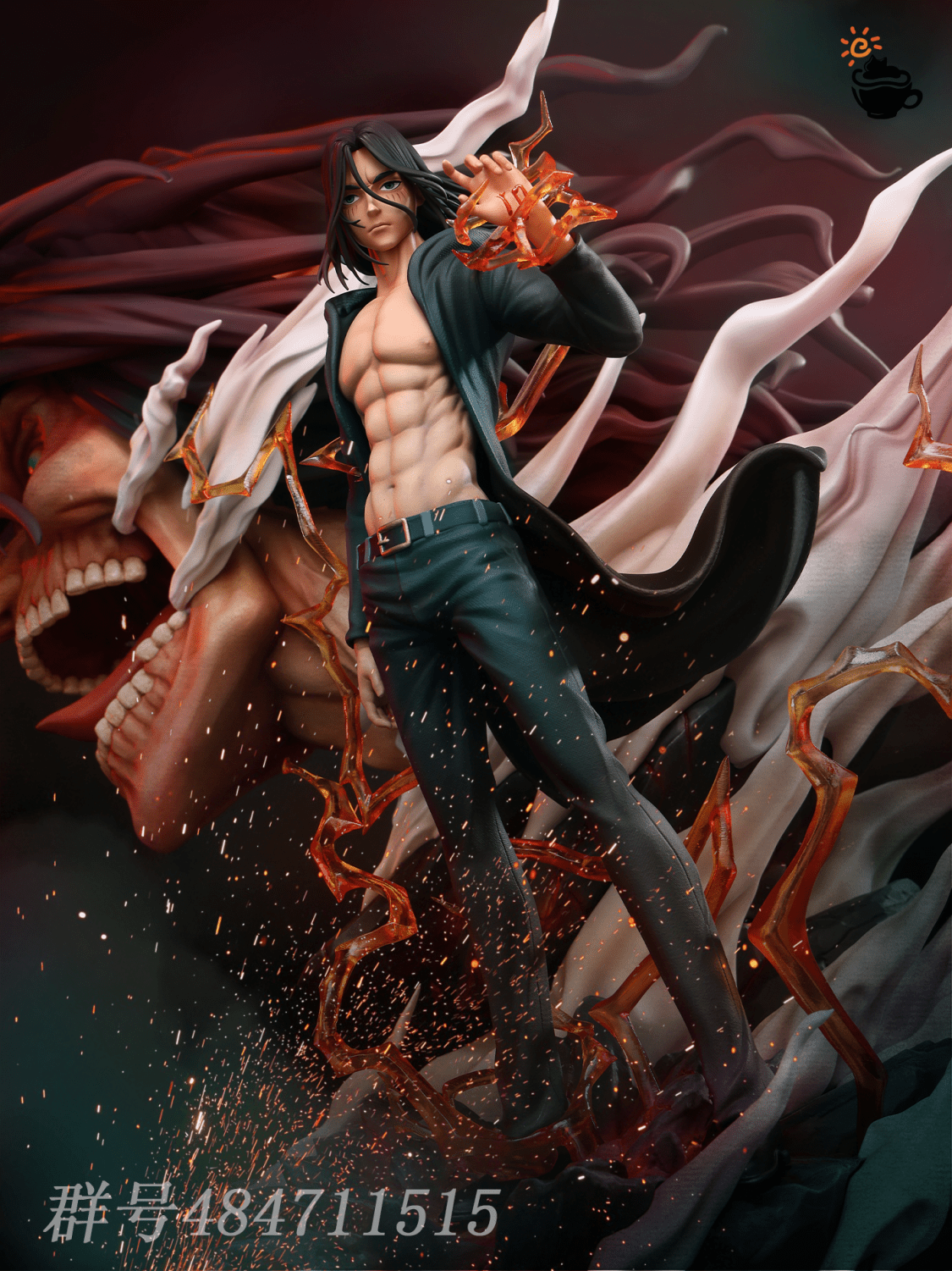 Eren Yeager - Attack On Titan - Fei Mao Ying Ri Studio resin statue Fei Mao Ying Ri Studio anime figure