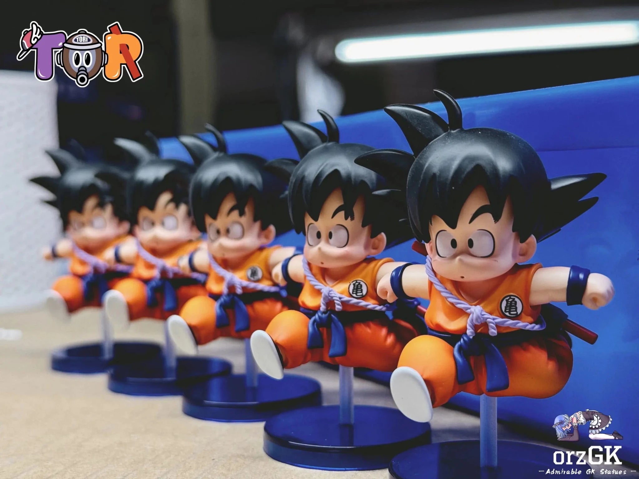 TOR Studio - WCF Little Goku Series 001 Running Little Goku Dragon Ball resin statue Navy Toys anime figure