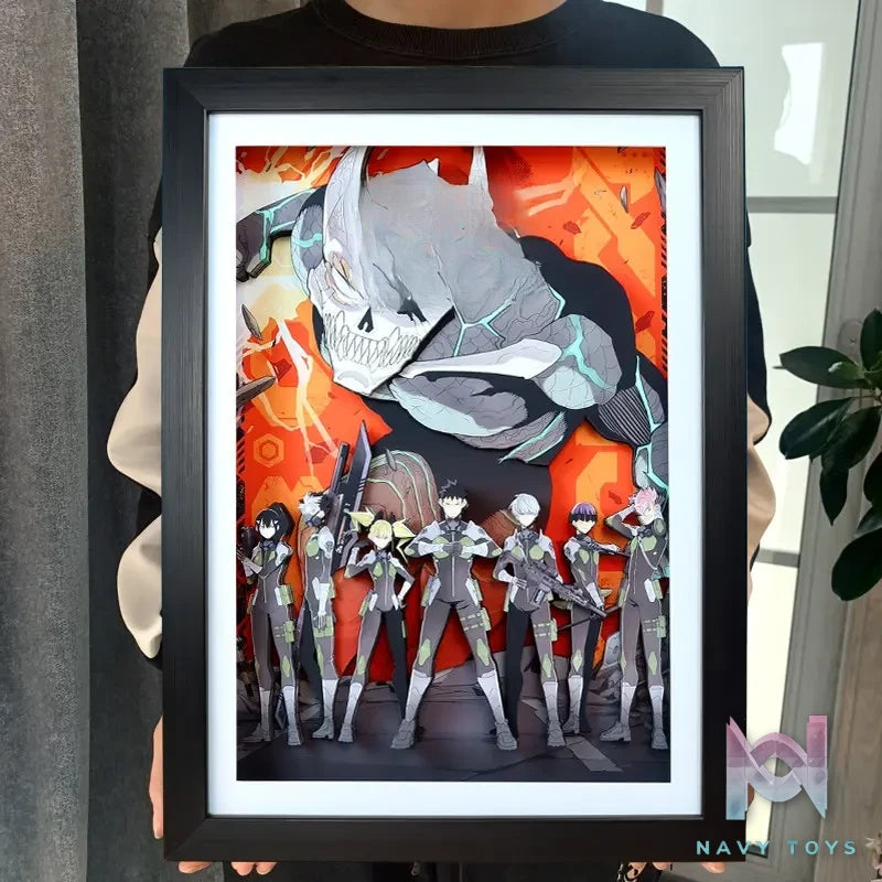 KALA HOME Studio – Kaiju No. 8 Multiple Characters 3D Decorative Painting Kaiju No.8