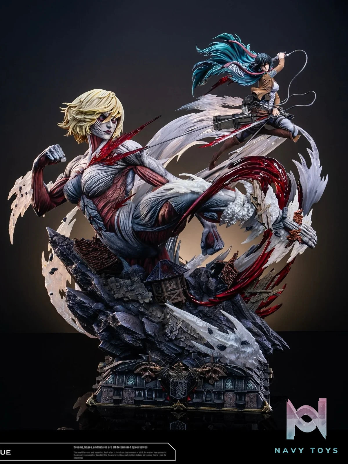 Mikasa vs Female Titan - Attack on Titan - Hertz Studio resin statue Hertz studio anime figure