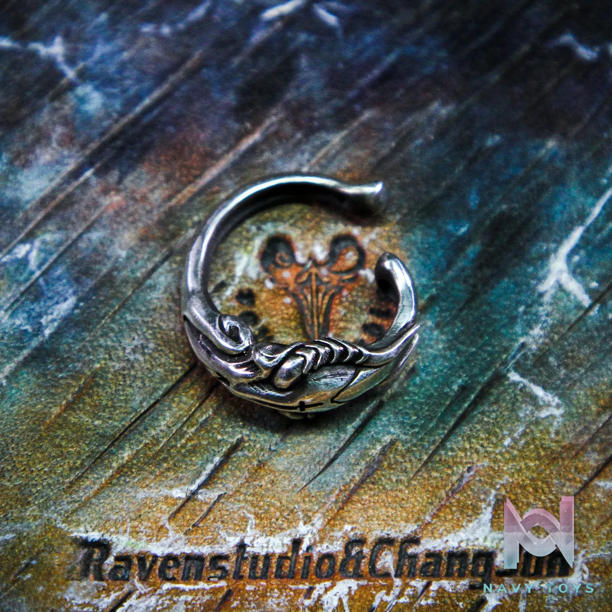 Raven Studio (silver jewelry) – Original Western “Preference” Crow Ear Clips Original