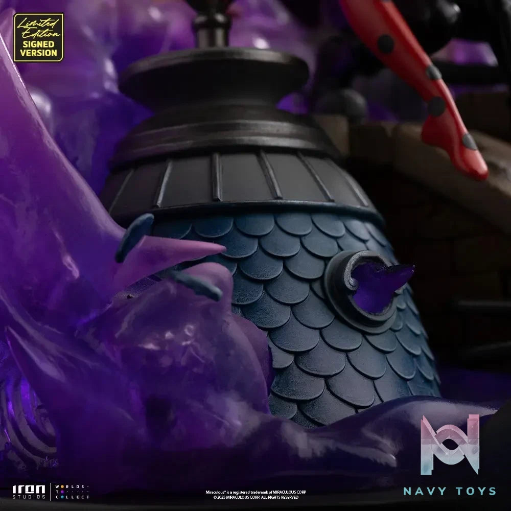 Iron Studio – Lady Bug and Cat Noir Miraculous 10th Anniversary Signed Edition – Deluxe Art Scale 1/10 Statue (Licensed)