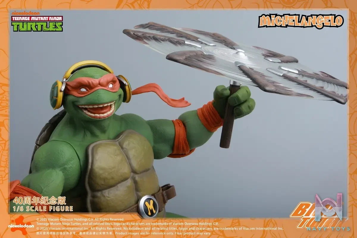 BIGFTOYS – TNMT Michelangelo 40th Anniversary Edition 1/6 Action Figure BIGF-004 (Licensed)