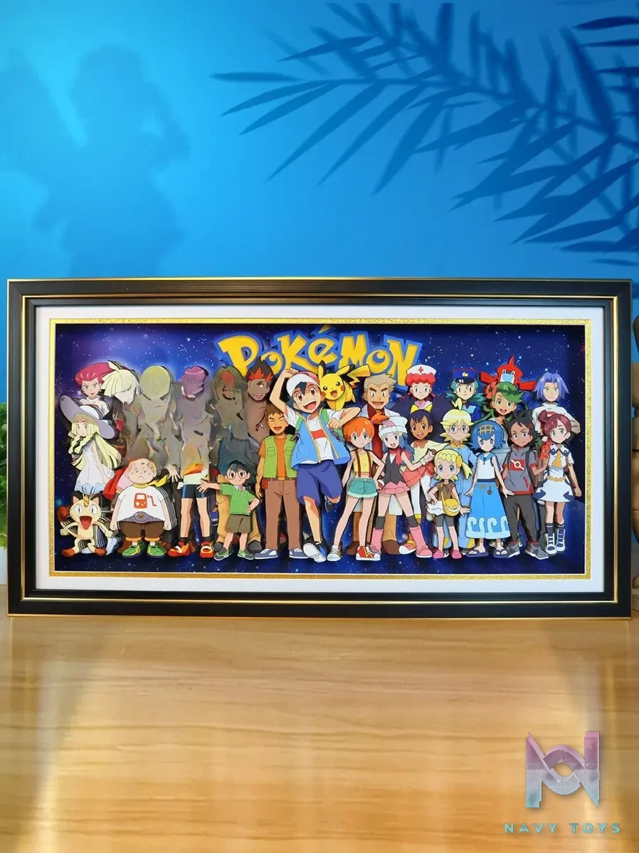 KALA HOME Studio – Pokémon Multiple Characters #10 3D Decorative Painting Pokémon